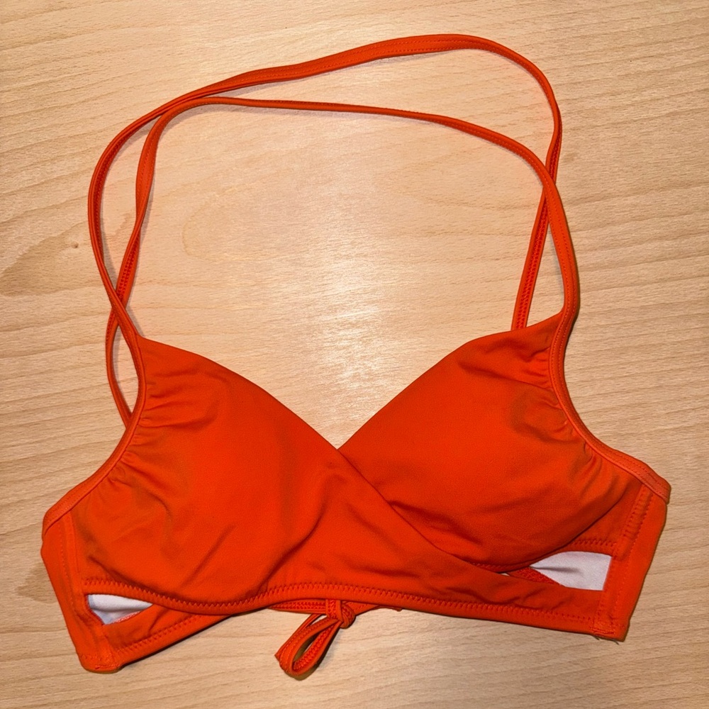 Orange bikini TOP ONLY
